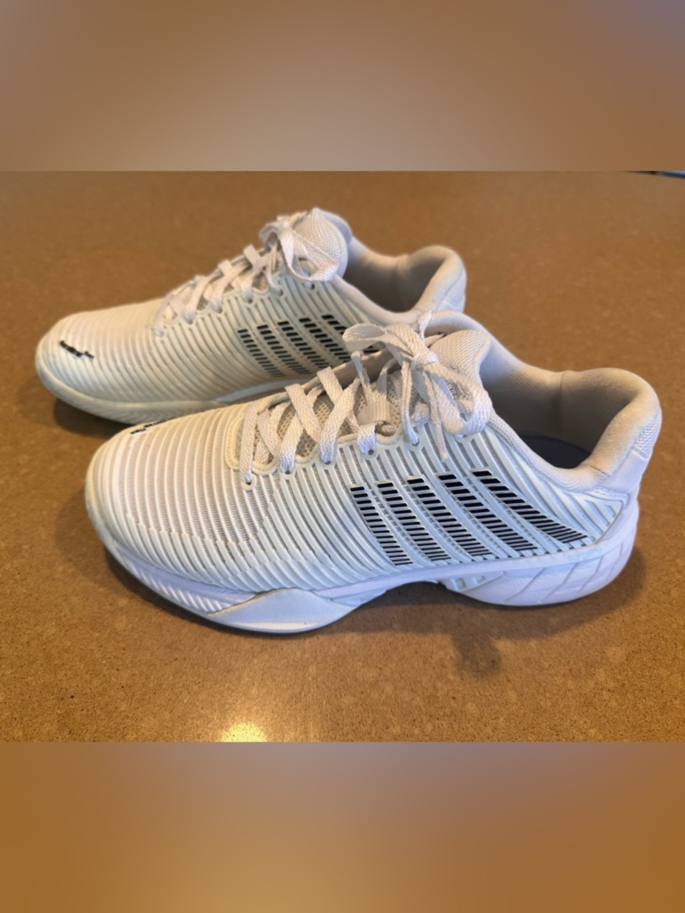 K-Swiss White Court Shoes